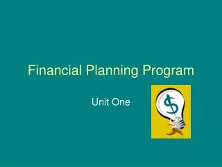 Financial Planning Program