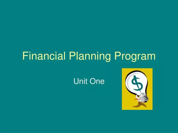 financial planning program