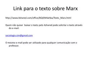 link para o texto sobre marx