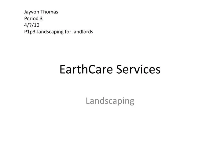 earthcare services