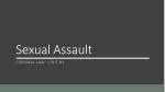 Sexual Assault - slide 1