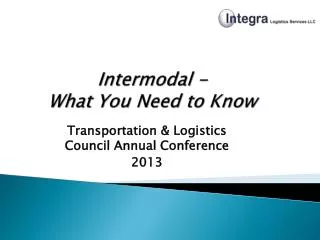 Intermodal - What You Need to Know