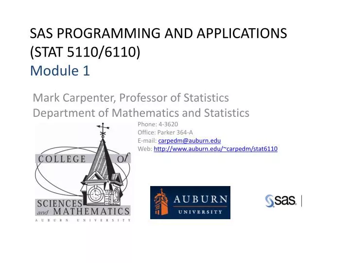 sas programming and applications stat 5110 6110 module 1