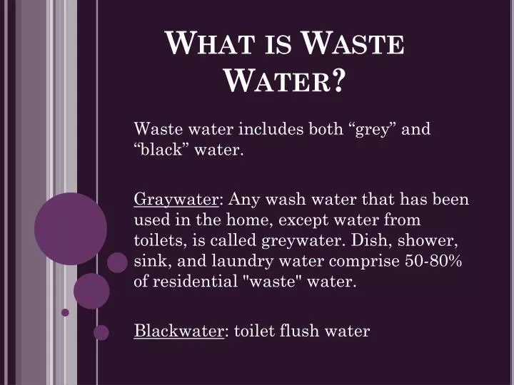 what is waste water