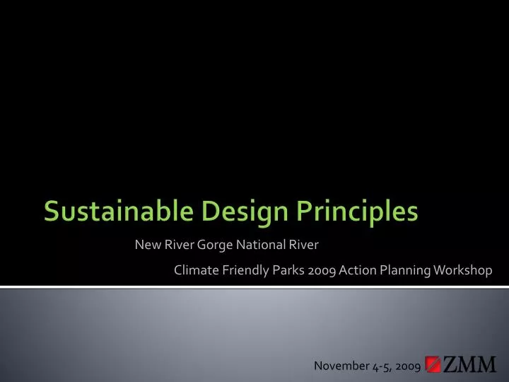 sustainable design principles