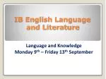 PPT - IB Language B PowerPoint Presentation, Free Download - ID:2564950