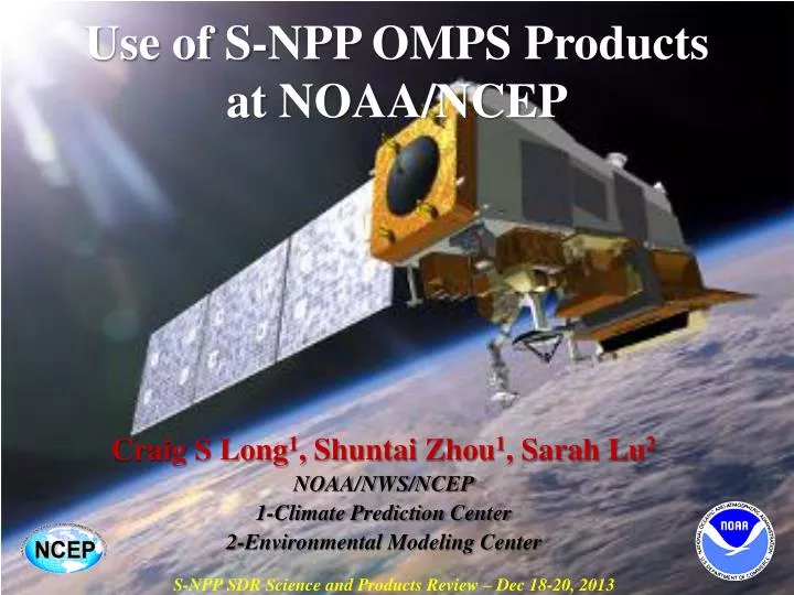 use of s npp omps products at noaa ncep
