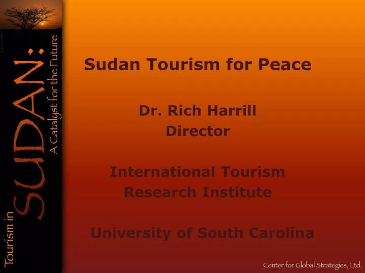 sudan tourism for peace
