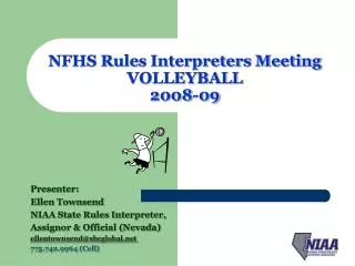 NFHS Rules Interpreters Meeting VOLLEYBALL 2008-09