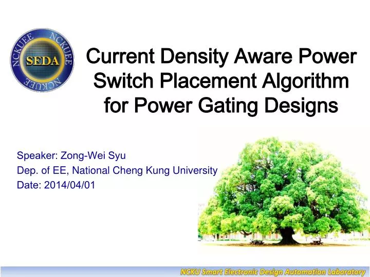 current density aware power switch placement algorithm for power gating designs
