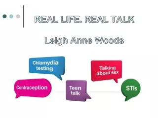 REAL LIFE. REAL TALK Leigh Anne Woods
