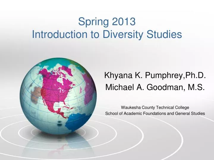 spring 2013 introduction to diversity studies