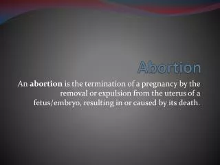 Abortion