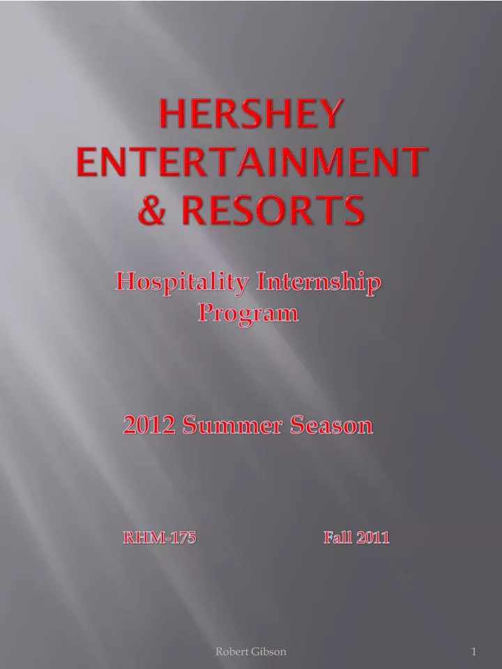 hershey entertainment resorts