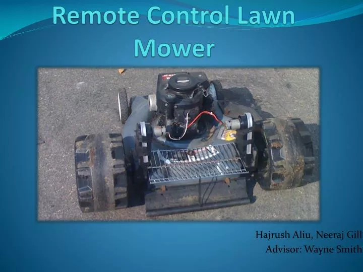 Homemade remote control online lawn mower