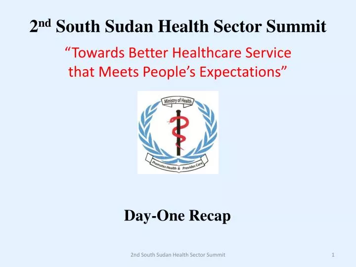 2 nd south sudan health sector summit