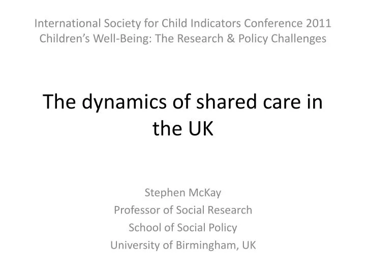 the dynamics of shared care in the uk