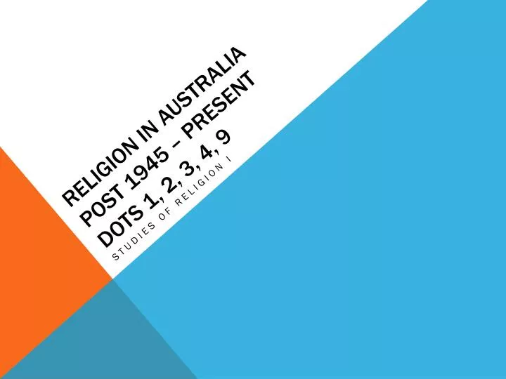 religion in australia post 1945 present dots 1 2 3 4 9
