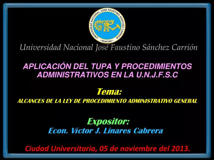 universidad nacional jos faustino s nchez carri n