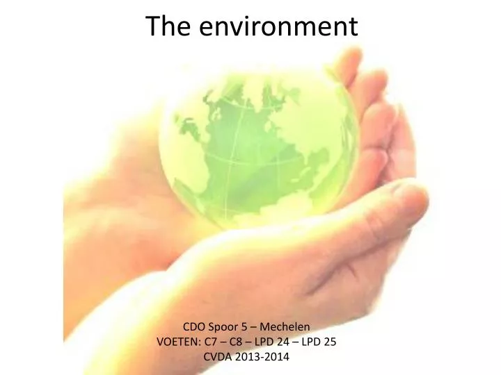 the environment