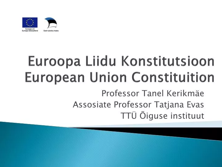 euroopa liidu konstitutsioon european union constituition