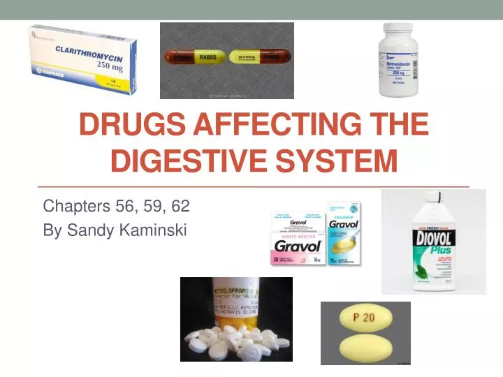 drugs affecting the digestive system