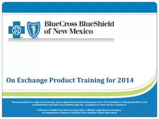 On Exchange Product Training for 2014