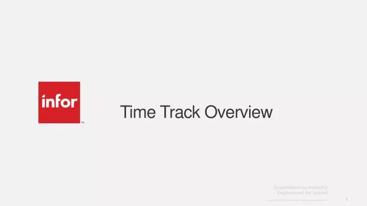 time track overview