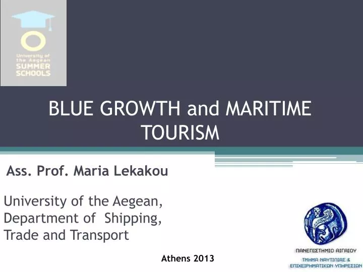 blue growth and maritime tourism