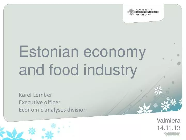 estonian economy and food industry