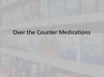 Over the Counter Medications - slide 1