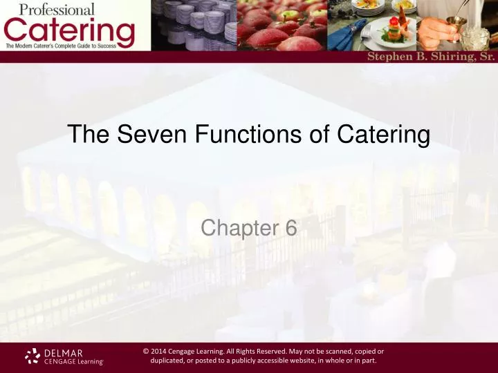 the seven functions of catering