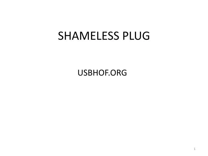 shameless plug