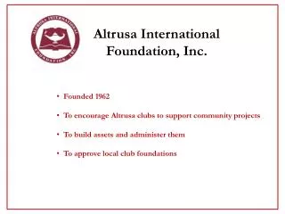 Altrusa International Foundation, Inc.