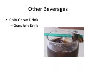 Other Beverages