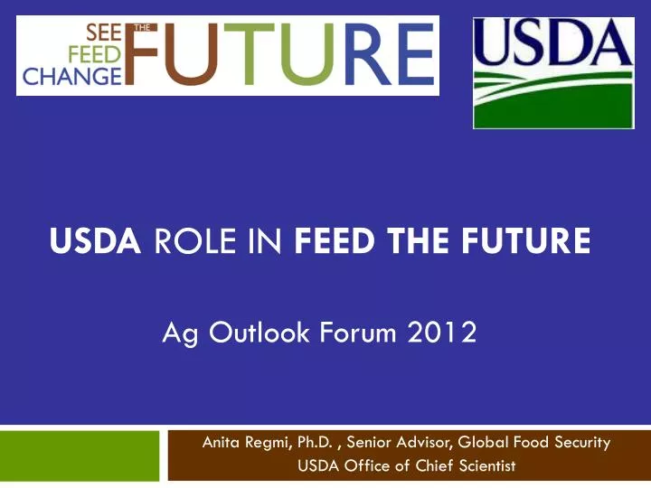 usda role in feed the future ag outlook forum 2012