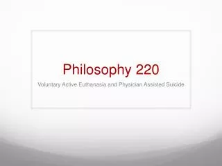 Philosophy 220