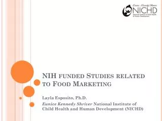 NIH funded Studies related to Food Marketing