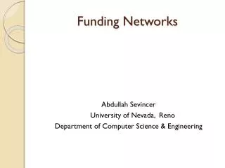 Funding Networks