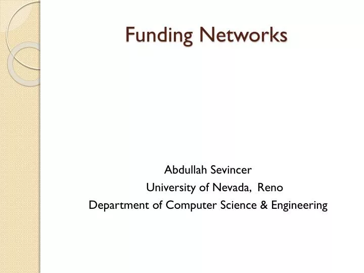 funding networks