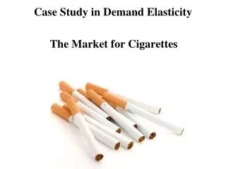 Case Study in Demand Elasticity