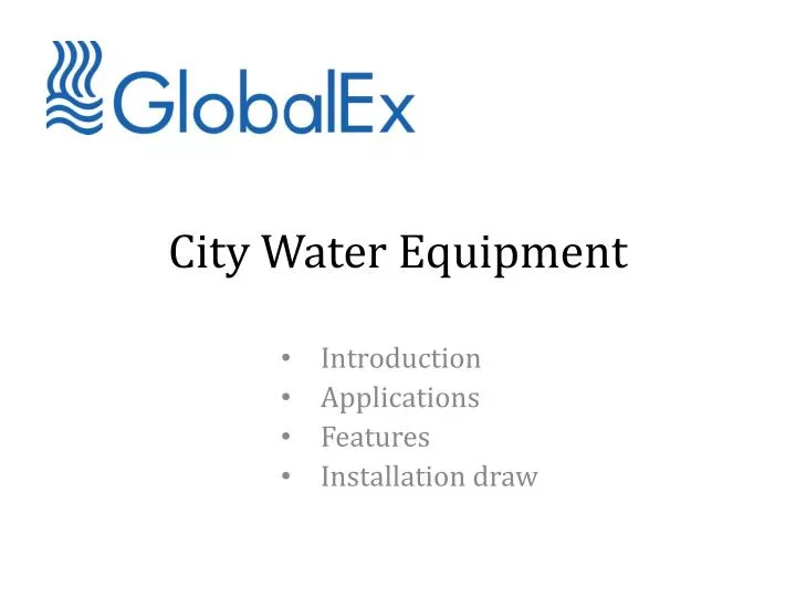 city water equipment