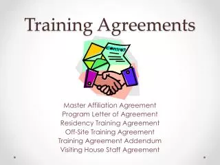 Training Agreements