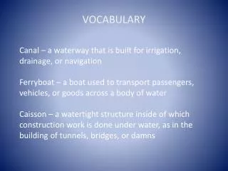 VOCABULARY