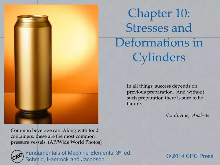 chapter 10 stresses and deformations in cylinders