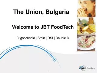 Welcome to JBT FoodTech