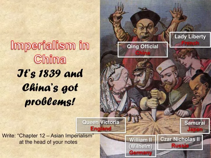 imperialism in china it s 1839 and china s got problems