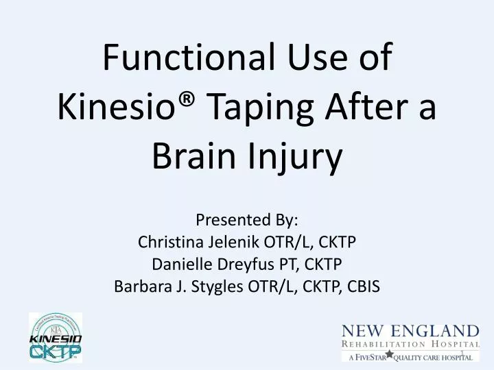 functional use of kinesio taping after a brain injury