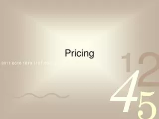 Pricing