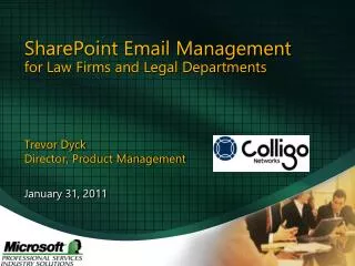 SharePoint Email Management for Law Firms and Legal Departments